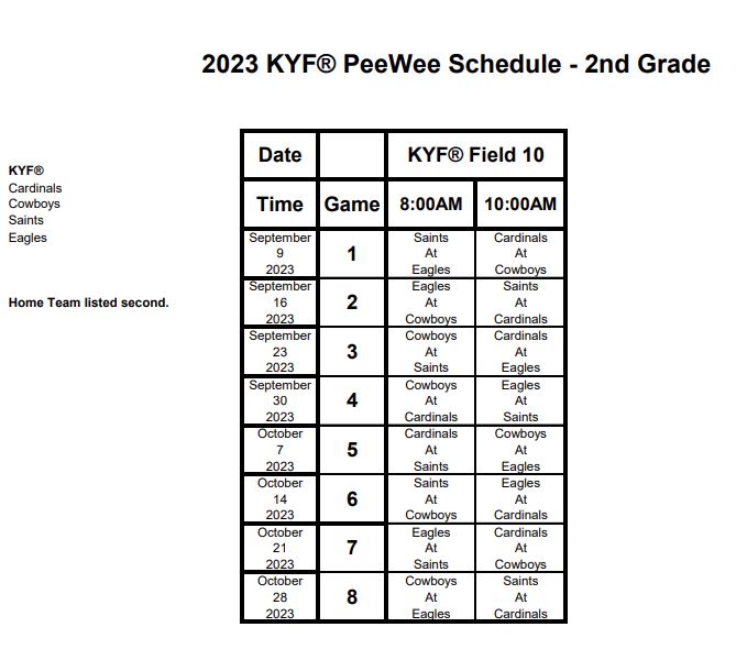 2023 KYF® Fall Tackle League - Katy Youth Football - Katy Youth Football